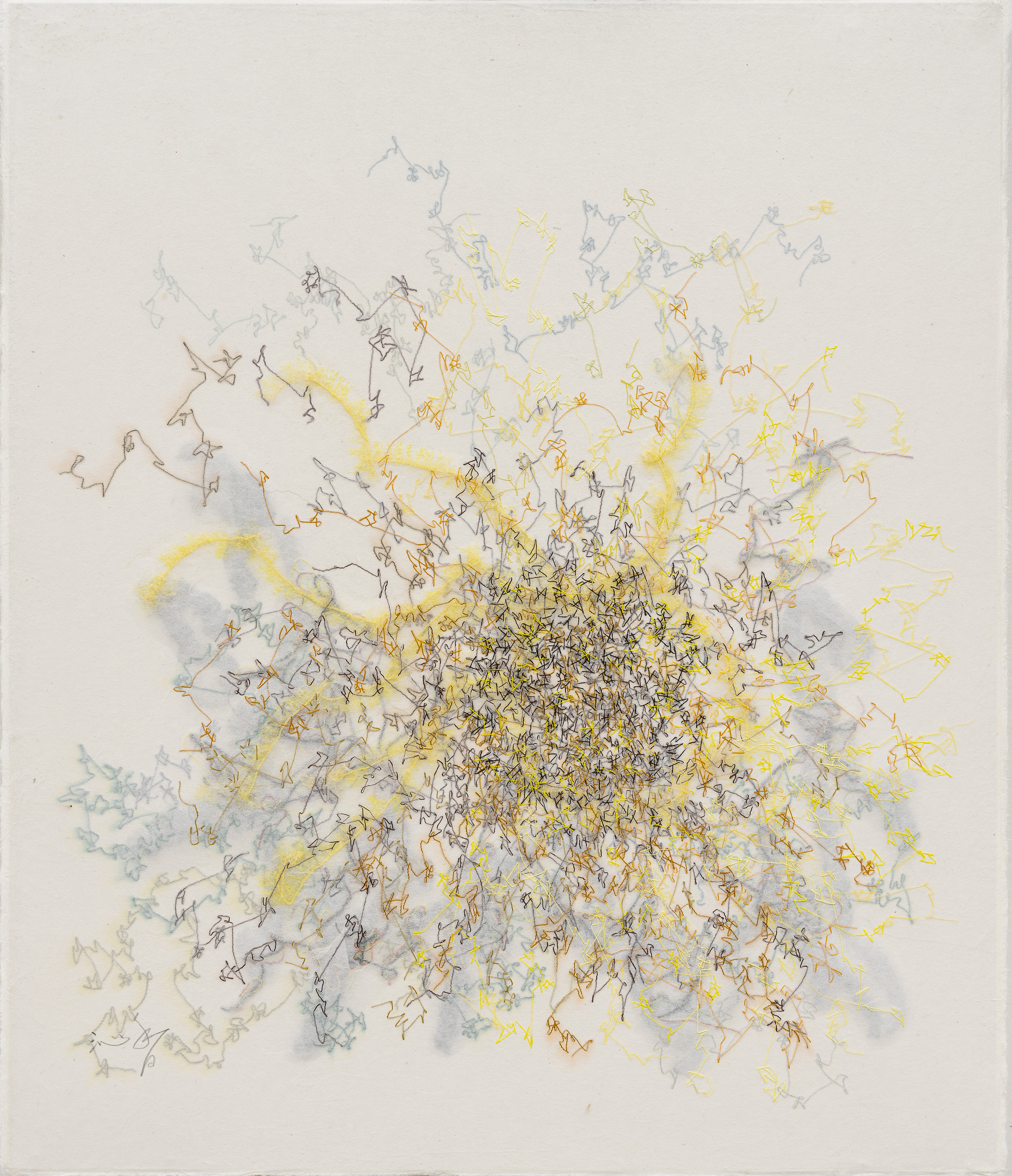 [작품이미지 3] Starfield-1802, 2018, Thread on Korean paper, 59x51cm.jpg