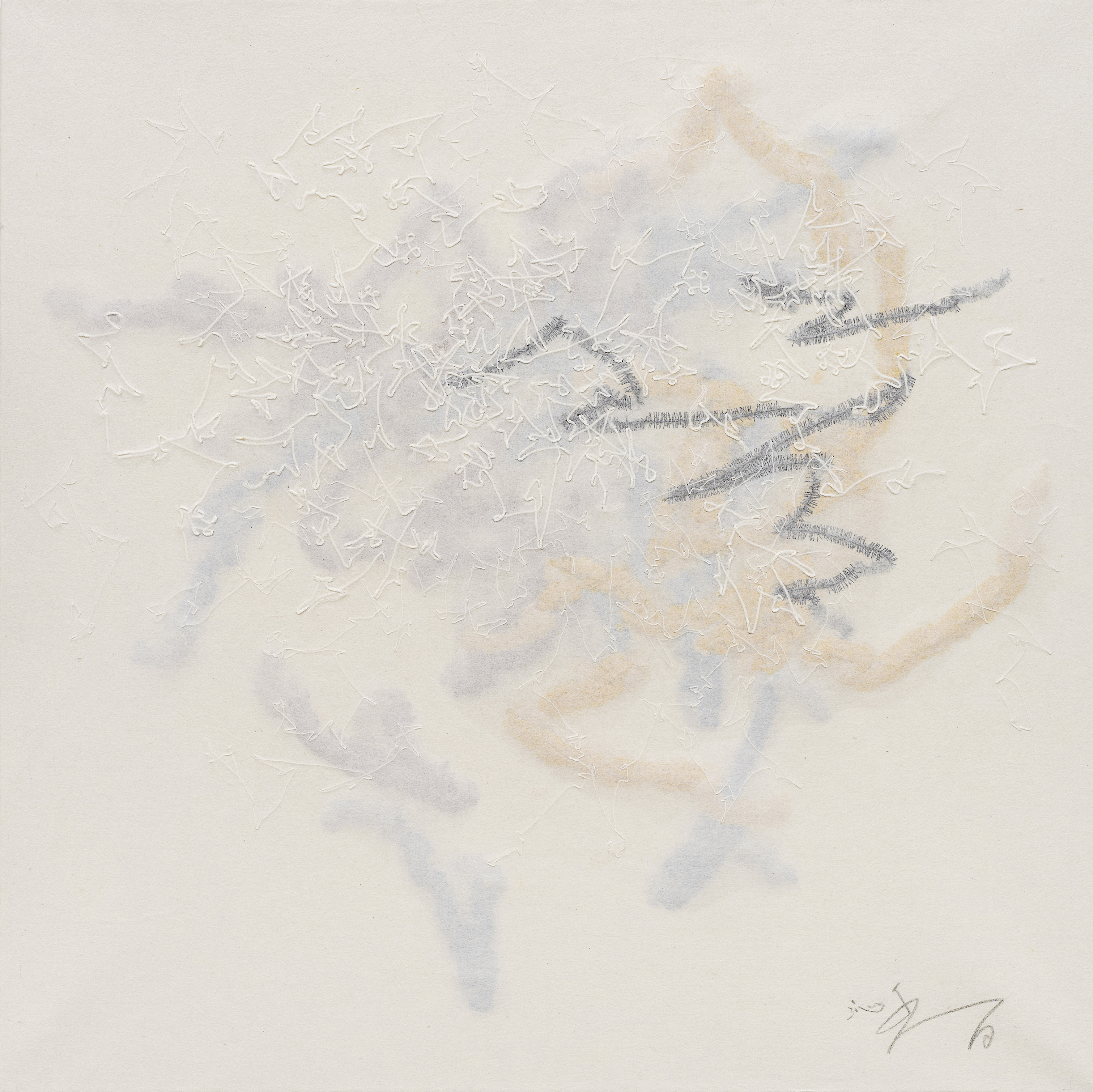 [작품이미지 4] Starfield-1708, 2017, Thread on Korea paper, 45.6x45.6cm.jpg