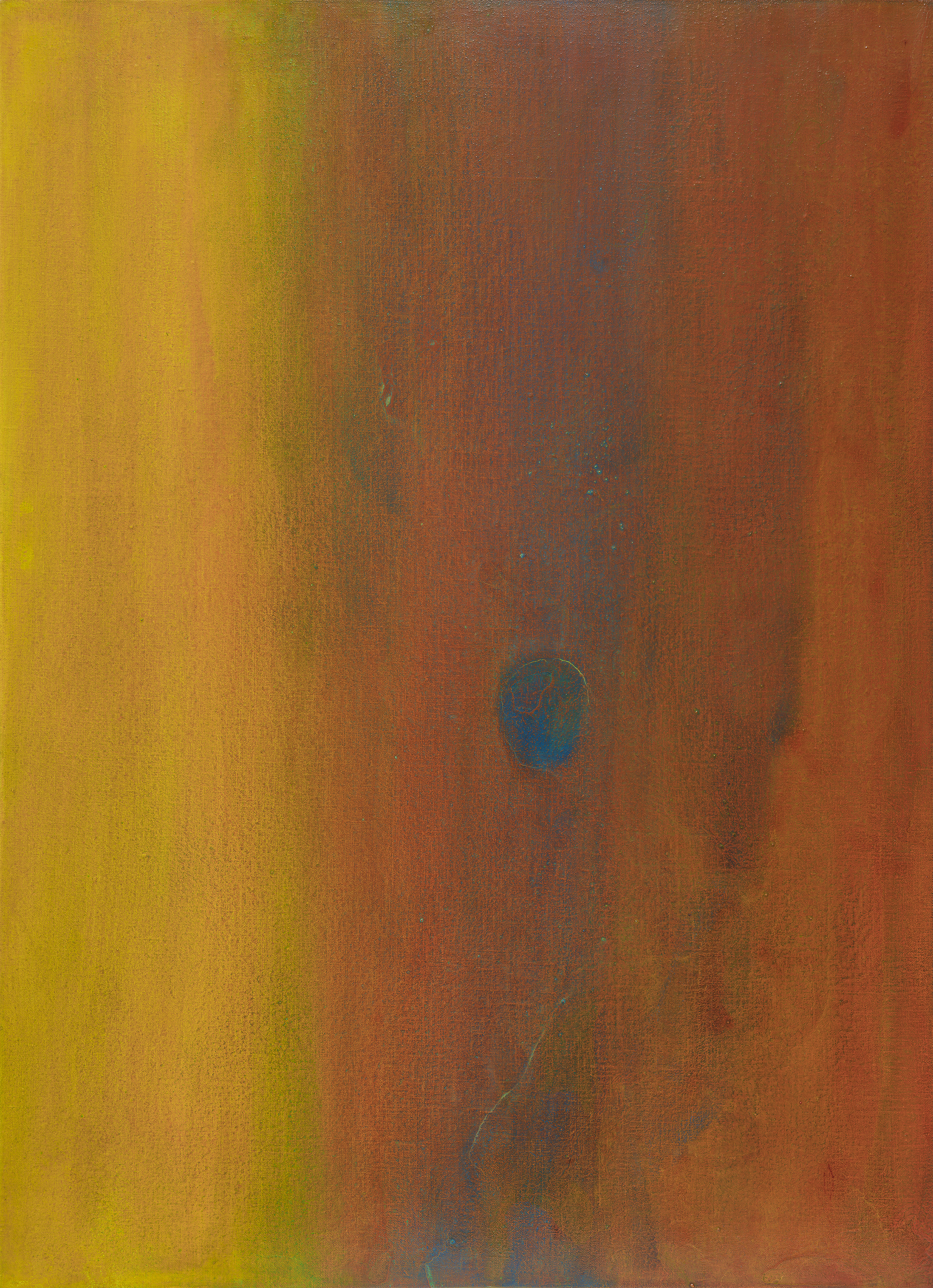 3. Crossing, 2026, Pigment and medium on canvas, 100x72.7cm.jpg