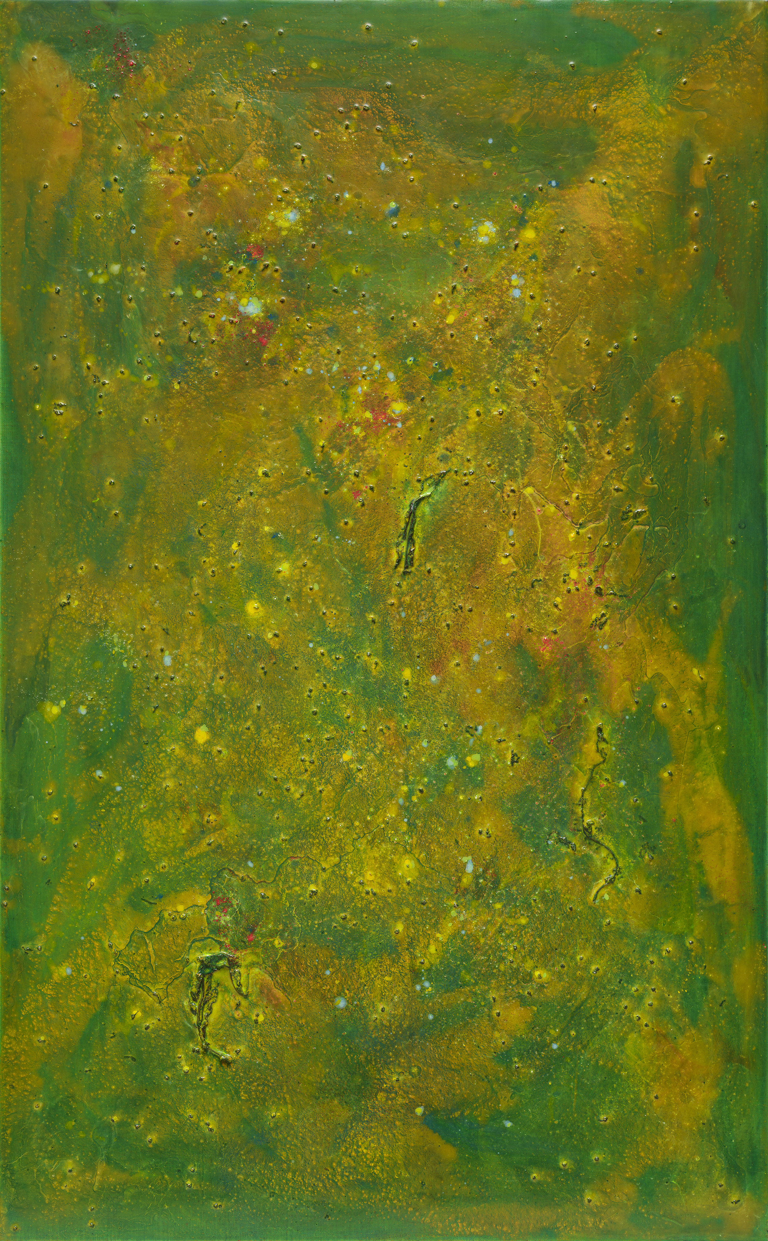 6. Autumn splendor, 2025, Pigment, dry stem, seed and medium on canvas, 116.8x72.7cm.jpg