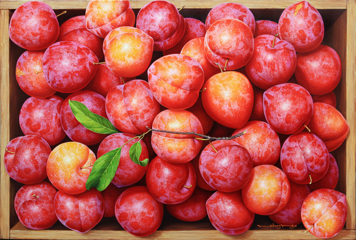 [No 976]자두-풍요 145 X 97 .Oil on canvas .2023.JPG